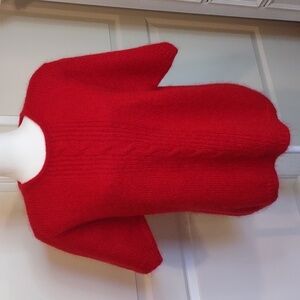 Maggie Lawrence Red Mohair Acrylic Women's Quarter Size 18/20